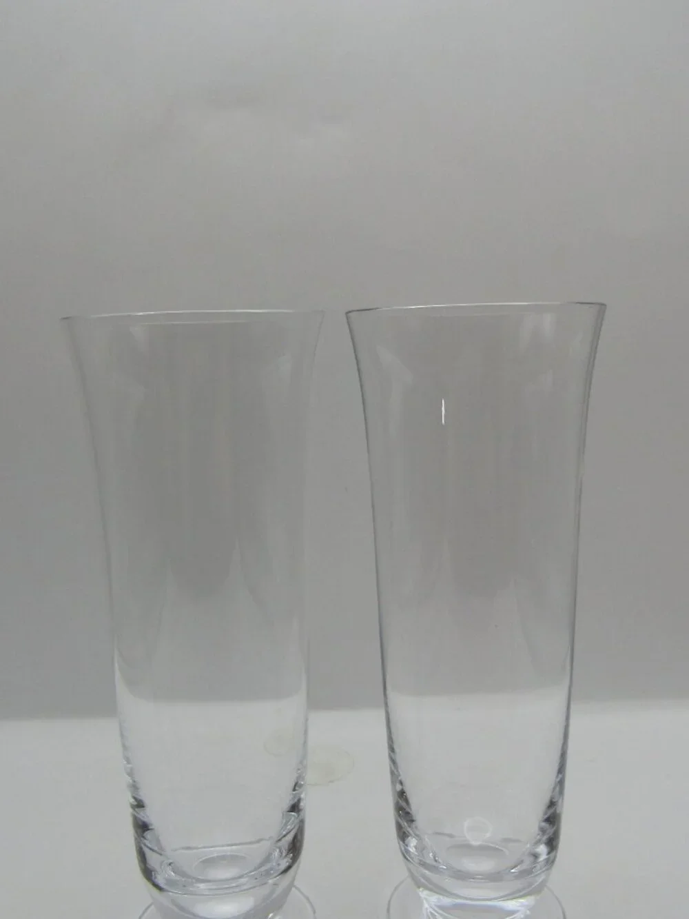 Set of Two Tiffany and Co. Stemless Champagne Flutes